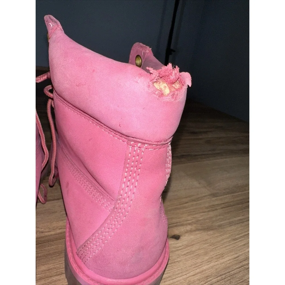 Timberland Winter‎ Boots Pink 6 inch Premium Waterproof Kid's Size 6